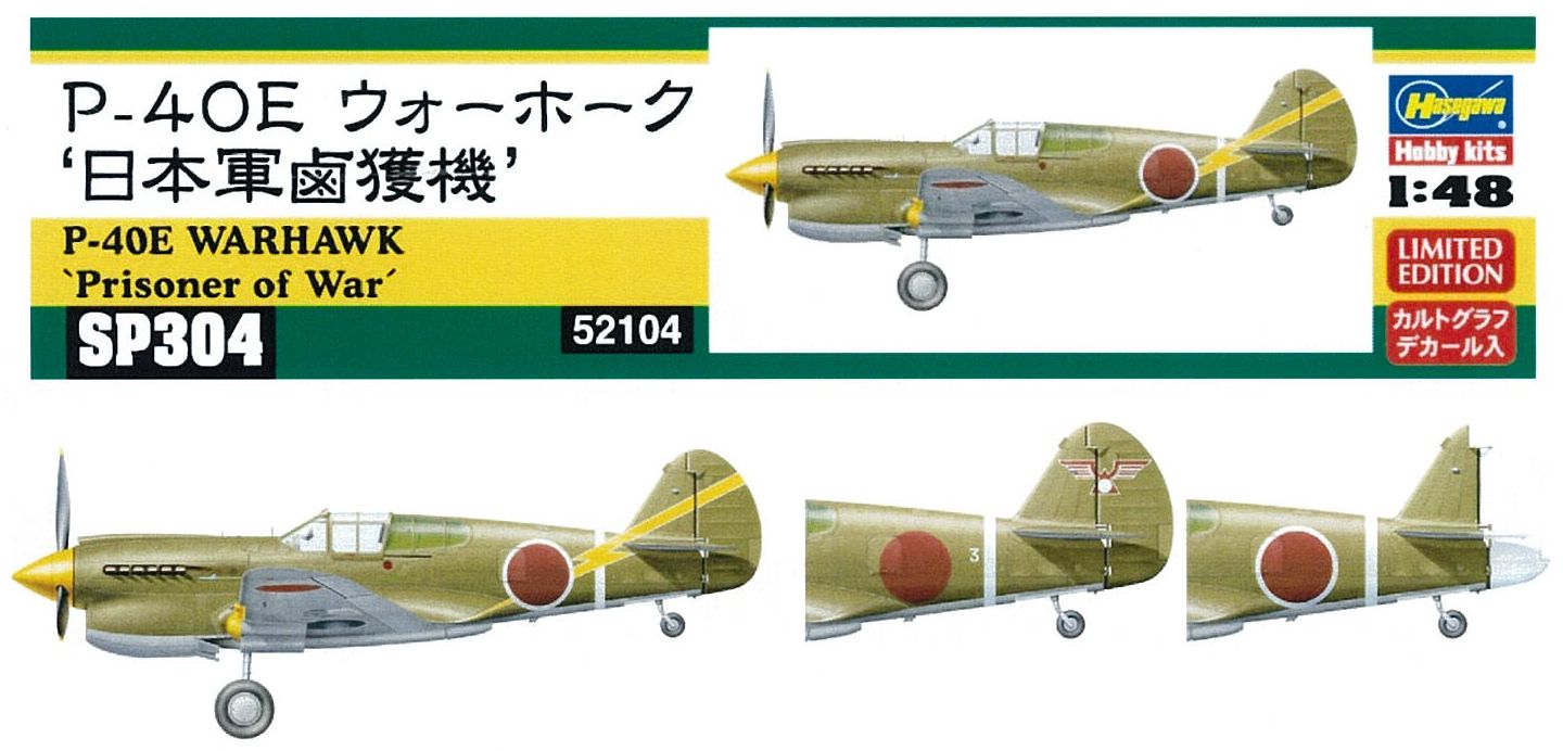 1/48　P-40E　ウォーホーク　日本軍鹵獲機　